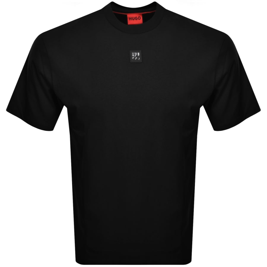 HUGO Dalile Crew Neck T Shirt Black
